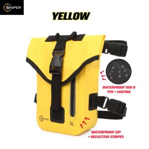 LAZ043) [2023 NEW 4in1STYLE] 3L SNIPER WATERPROOF SLING BAG LEG BAG WAIST BAG CHEST BAG DRY BAG Motorcycle bag Outdoor bag