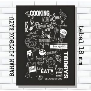 Hiasan Dinding Dapur Gambar Kitcen Ukuran A4 Dekorasi dinding Rumah Makan Restoran cafe Pajangan