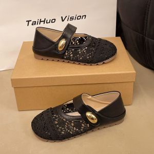 Free Shipping Baotou Shallow-Toe Flats Summer Outdoor Wear 2026 New Style Perfect With Dresses Bohemian Evening Shoes Sandals