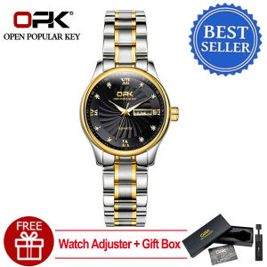 OPK Watch for Women New Style Waterproof Original Stainless steel Casual  luminous Watches Jam Tangan Perempuan Wanita