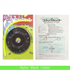 Grass Cutter String Trimmer Head W/ Square Nylon (Tansi) Trimmer Line / Black Cutter