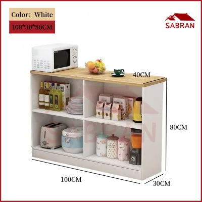 SABRAN Bar Partition Cabinet Side Table Wooden Cabinet Storage Multifunctional Sideboard Double Sided