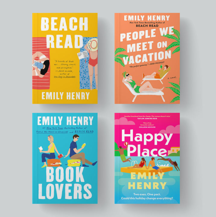 Emily Henry Books (Happy Place, People We Meet In Vacation, Book Lovers,  Beach Read)