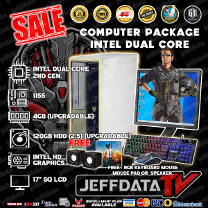 Computer Set slim i3 2nd gen 4gb ram 500gb hdd intel hd graphics 19wide lcd mini speaker ( preloved)