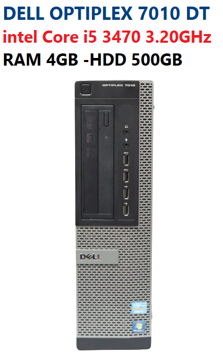 Dell Optiplex 7010 DT Desktop - I5 3.20GHz, 8GB RAM, 500GB HDD, GPU AMD - Usato