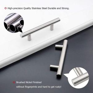 1 pcs Cabinet handle Stainless Steel 304 With Screw Drawer Handle Pull wardrobe cabinet drawer 4inch 6inch 8inch 10inch 12inch Silver Black Kitchen handle