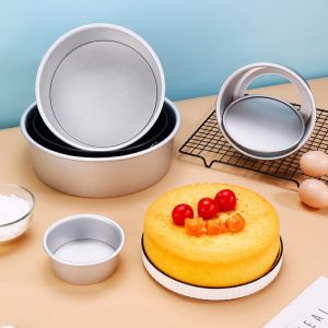 HJKL Non-Stick Heighten Leakproof Removable With Removable Bottom for Cheesecake Bread Pizza Cake Mold Chiffon Pan Fondant Mold Baking Tray