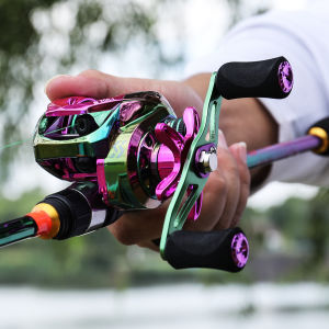 Baitcasting Fishing Reel 12+1BB 7.2:1 Gear Ratio with 6kg Drag for Saltwater Freshwater Fishing Reel Outdoor.