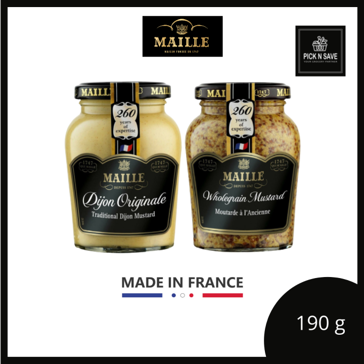 Maille Dijon Mustard (215gm)/ Whole Grain Mustard *Contain Alcohol* (芥末