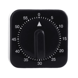 Mechanical Timer 60-Minute Stopwatch for Cooking Baking Gym Workout Studying Visual Countdown Clock for Time Management