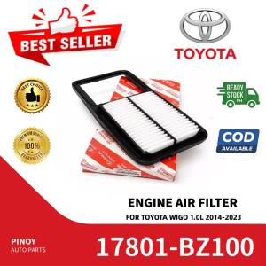 Genuine Engine Air Filter 17801-BZ100 for Toyota Wigo 1.0L 2014-2023 Tipid Gas Anti-Dust