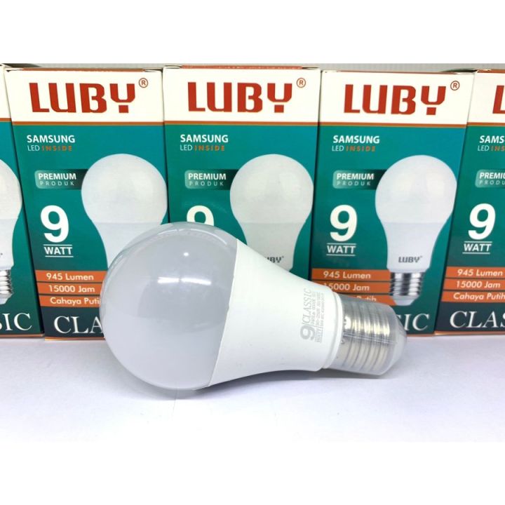 Lampu Bohlam Luby Classic LED 9 Watt LED Bulb Putih SNI | Lazada Indonesia