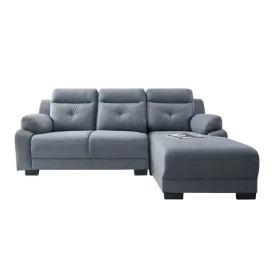 Living Mall Maine 3-Seater L-Shaped Sofa Pocketed Spring in 50 Colour - w/ PetFriendly Fabric