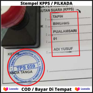 Stempel Kartu Suara PILKADA KPPS Perlengkapan Pemilu / Stempel TPS / Stempel PILKADA