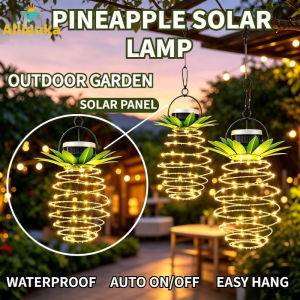 Allieuka Pineapple LED Solar Lamp Garden Lights Fairy String Lamp Hanging Lantern Outdoor Waterproof Lamp