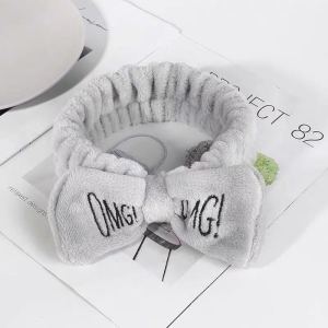 2026 Hot Sale [ Shipped from China ] Direct sales from the manufacturer of creative letters OMG Womens bow headband for washing face applying makeup and applying face mask   Hair Accessories B3