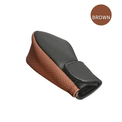 PU Leather Car Gear Cover Automatic Gear Handle Cover Gear Shift Knob Cover Universal Manual Gear Lever Cover