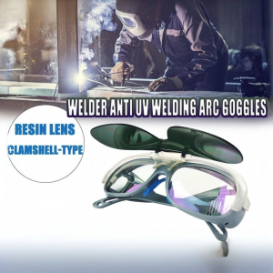 Dual-Purpose Welding Safety Goggles UV & Flash Protection Flip-Type Welder Eye Protection Glasses