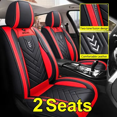 【2026 BEST SELLER】Embroidery 5-Seat Car Seat cover Universal Fit Suit for like Perodua Myvi Proton Axia Vios Viva Bezza Alza Nissan Nv etc.