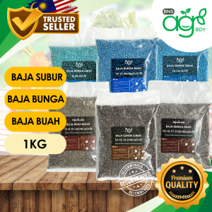 [1kg] AgroBuddy Baja Sebatian Import Gemuk Subur Bunga Buah 16-16-16 15-15-15 12-12-17-2  / Imported Compound Fertiliser