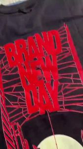 COD UNBR Men T-Shirt BRAND NEW DAY Print Street Fashion Casual Casual T-shirt with anime print .C