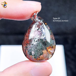 Collectors Grade Brazil Garden Phantom Quartz S925 Silver Pendant (2 Types to Choose)