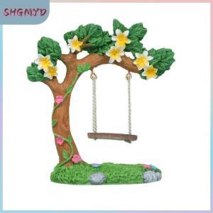 【SHGMYD】 ชิงช้าสวนนางฟ้าขนาดเล็กรูปปั้นแกว่งต้นไม้ดอกไม้สำหรับตกแต่งสวนภูมิทัศน์ขนาดเล็ก