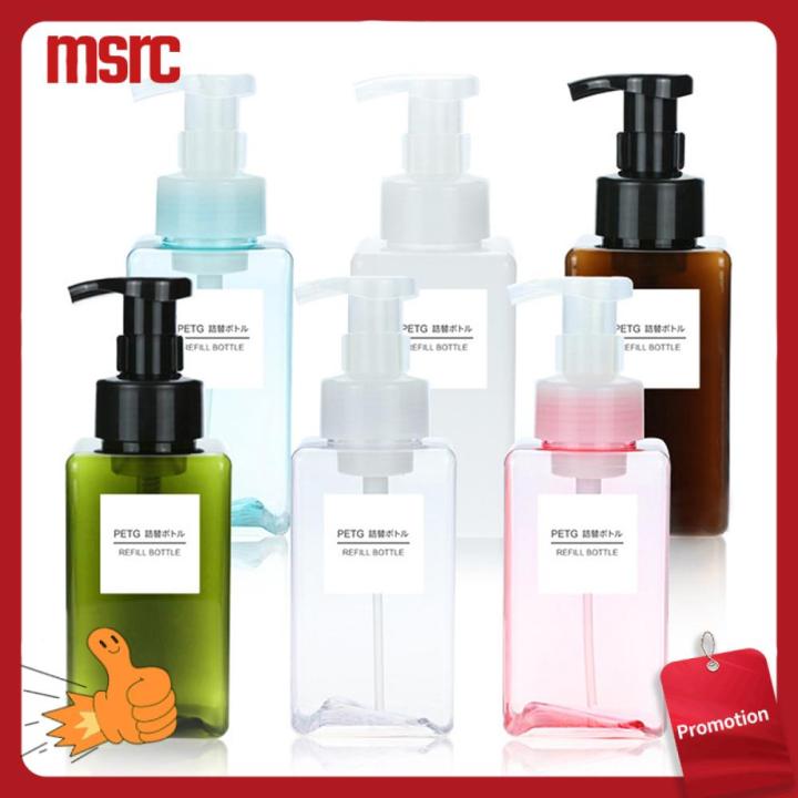 MSRC New Useful Shampoo Shower Gel Hand Sanitizer Plastic Foaming Bottle Liquid Pump Container