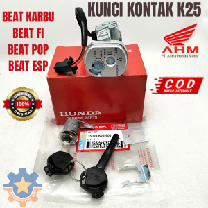KUNCI KONTAK SET 35010-K25-900 MOTOR HONDA BEAT KARBU FI ESP POP KUALITAS ORISINIL ASLI AHM KONCI