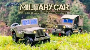 JJRC C8815 1/10 WILLYS JEEP Rc Car 1941 4WD RTR Crawler Climbing Scale Military Truck Offroad Vehicle Toy Gift for Kids