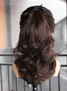 Tóc giả nữ cột xoăn ngắn buộc tóc giả nữ xoăn ngắn 28cm C016 Sỉ 40k