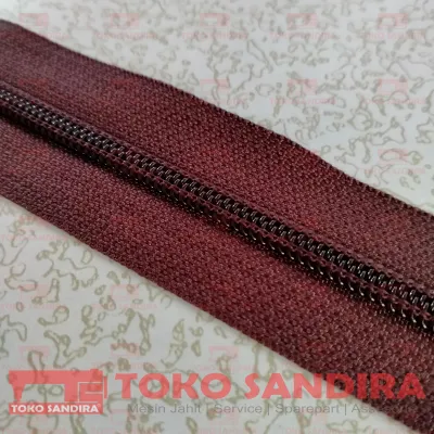 2 mtr Daun resleting zipper YKK 5 nilon/no 5/sleting meteran ykk/toko alat jahit/kebutuhan menjahit/toko perlengkapan menjahit/alat jahit lengkap