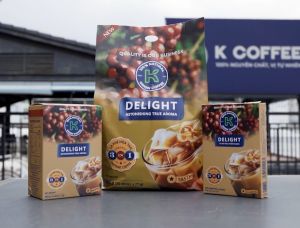 Cà Phê Sữa Hòa Tan K Delight 3in1 612g (Túi 36 Gói x 17g) - Thương Hiệu K COFEE - Thơm Ngon Đậm Vị