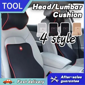 Car Neck Pillow Memory Foam Headrest Support Breathable Comfort Lumbar Cushion Universal Fit