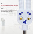 Lampu fisioterapi inframerah kepala ganda Alat fisioterapi lampu terapi sinar infra red infrares lantai standing lantai roda. 