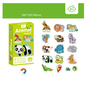 Magnetic Jigsaw Puzzle Alphabets and Numbers Magnetic Cards Fridge Magnet Kids Early Learning Educational Toys 磁力拼图 Mainan Huruf Nombor Magnetik