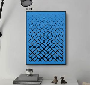 Poster Abstrak Jumbo Desain Gradient Pajangan Kamar Aesthetik - Wirar Store