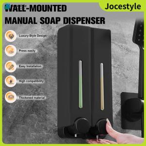 [Jocestyle]Bathroom Soap Dispenser No Drill Wall-Mounted Shower Soap Dispenser with Durable Plastic Body for Convenient Use
