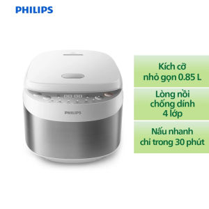 Nồi cơm điện tử mini Philips HD3170/66 dung tích 0.85 lít bảo hành 24 tháng