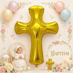 16inch God Bless Foil Letter Balloons Happy Christening Banner Baptism First Communion Party Decoration Party Needs Mura Affordable Globos Ornaments