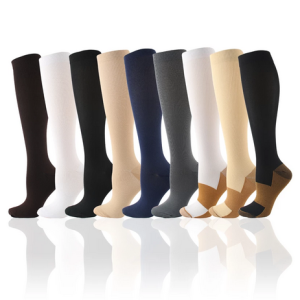 HOLA Compression Socks for Men Women Best Graduated Athletic Fit for Running Flight Travel Boost Stamina Circulation Recovery Socks