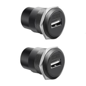 USB2.0/USB3.0 Panel Metal 22mm Circular Female To Female Threaded Adapter Panel Installation For Industrial