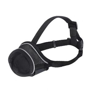 SEEMAY Breathable Dog Mouth Cover Comfortable Nylon Anti-biting Dog Muzzle Practical Adjustable Reflective Mouth Cover For Anti-chewing