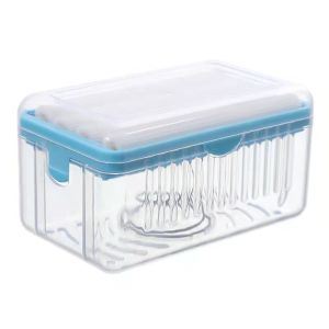 Multifunction Drainable Soap Box Sink Soap Drain Holder Tray Plastic Creative Sponge Cleaning Brush Drying Case Bathroom laundry soap box soap boxfoaming soap box