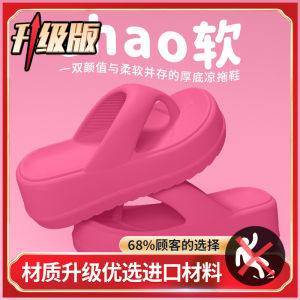 Free Shipping WomenS Thick-Soled Flip-Flops New Summer Style Non-Slip Beach Sandals Open-Toe Sandals For Outdoor Wear
