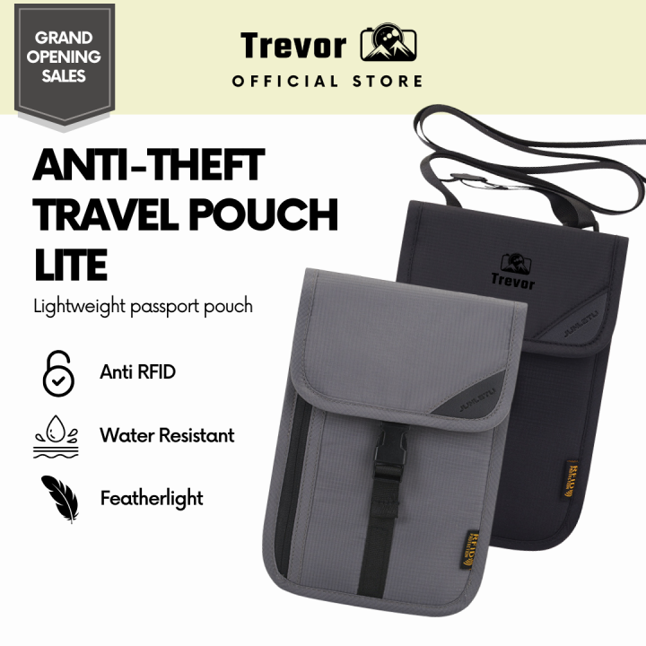 TREVOR AntiTheft Travel Pouch Lite Waterproof RFID Travel Phone
