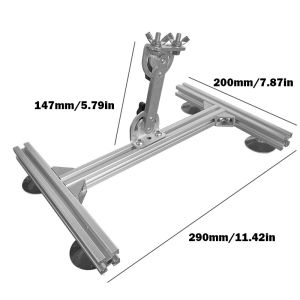 Hanson8 Aluminum Alloy Reciprocating Linear Motor Bracket DIY Angle Adjustable Linear Actuator Stands for Home Automation Projects 5Y6Z3
