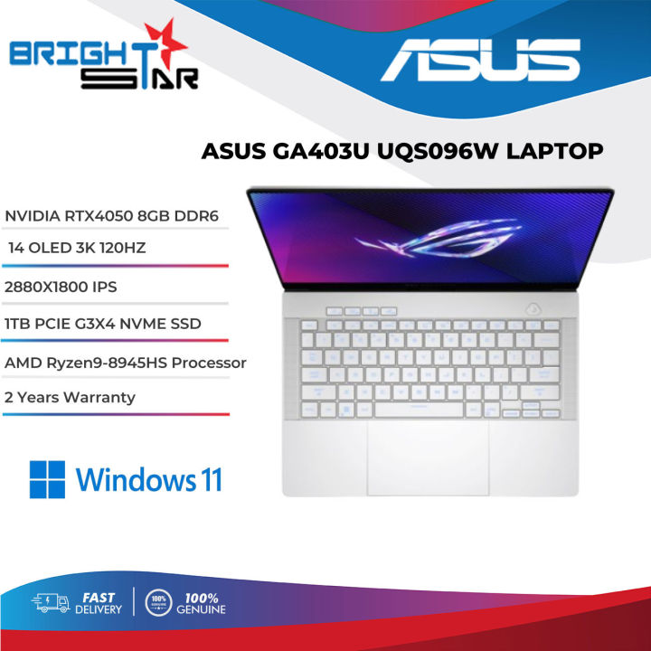 ASUS ROG ZEPHYRUS G14 /14 OLED 3K 120HZ/R9-8945HS/16GB/1TB/NVIDIA