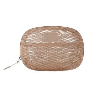 GURUNGMANI With Zipper Cosmetic Bag Hand-held Nylon Toiletry Wash Bags Casual Mesh Storage Pouch Women