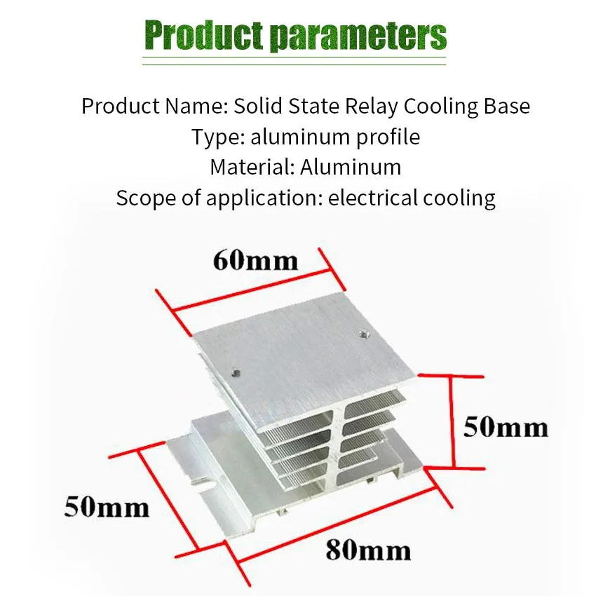 Solid State Relay - SSR Aluminum Heat Sinks - View #7